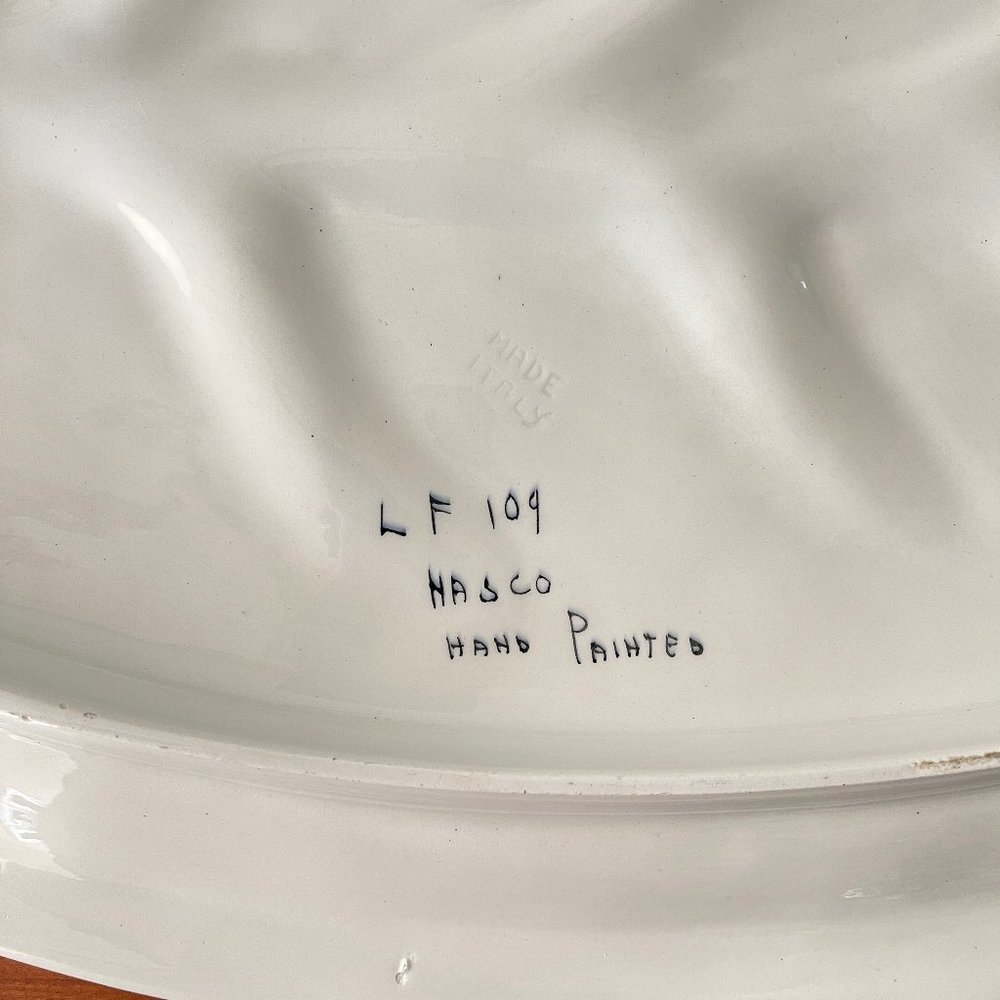Vintage Italian Hand-Painted XL Platter - Picture 6 of 11